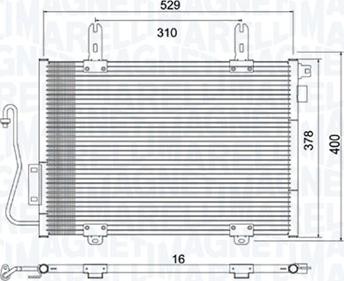 Magneti Marelli 350203782000 - Klima Radyatörü / Kondansatör parcadolu.com