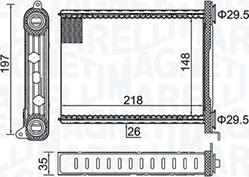 Magneti Marelli 350218464000 - Kalorifer Radyatörü parcadolu.com