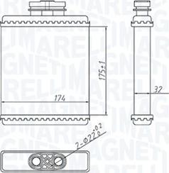 Magneti Marelli 350218412000 - Kalorifer Radyatörü parcadolu.com