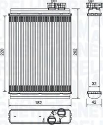 Magneti Marelli 350218471000 - Kalorifer Radyatörü parcadolu.com