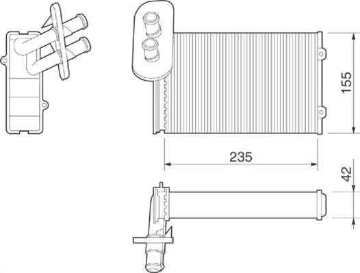 Magneti Marelli 350218211000 - Kalorifer Radyatörü parcadolu.com