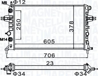 Magneti Marelli 350213158200 - Motor Su Radyatörü parcadolu.com