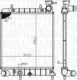 Magneti Marelli 350213174800 - Motor Su Radyatörü parcadolu.com