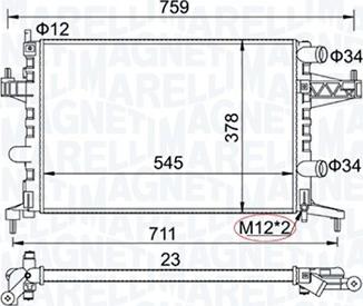 Magneti Marelli 350213829000 - Motor Su Radyatörü parcadolu.com