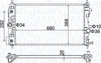 Magneti Marelli 350213206400 - Motor Su Radyatörü parcadolu.com