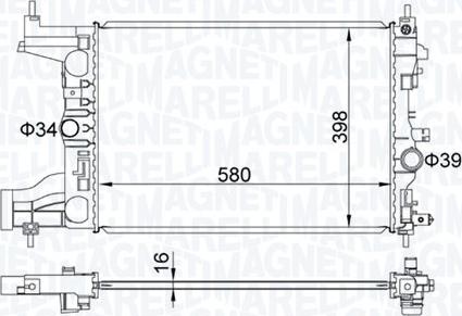 Magneti Marelli 350213206200 - Motor Su Radyatörü parcadolu.com