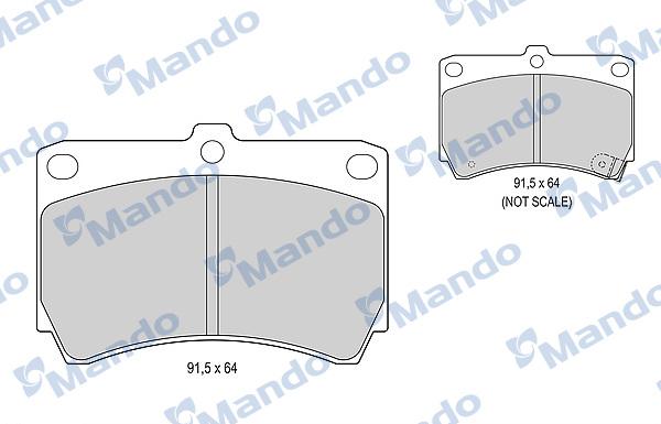 Mando MBF015586 - Fren Balata Seti, Diskli Fren parcadolu.com