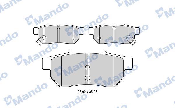 Mando MBF015533 - Fren Balata Seti, Diskli Fren parcadolu.com