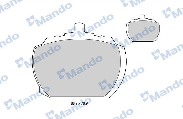 Mando MBF015054 - Fren Balata Seti, Diskli Fren parcadolu.com