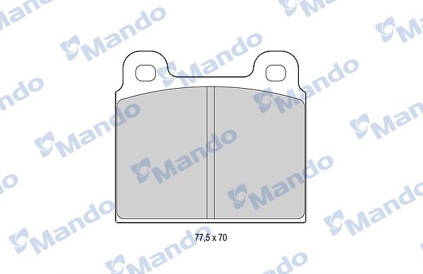 Mando MBF015052 - Fren Balata Seti, Diskli Fren parcadolu.com