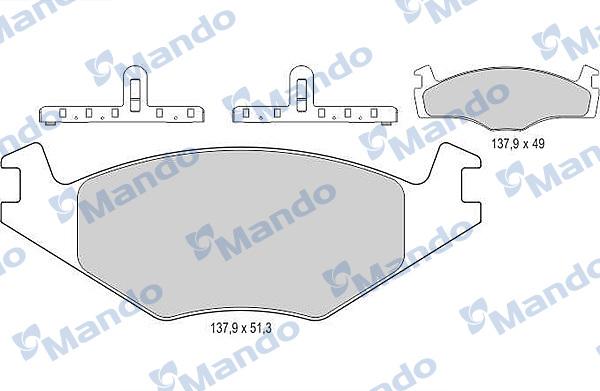 Mando MBF015068 - Fren Balata Seti, Diskli Fren parcadolu.com