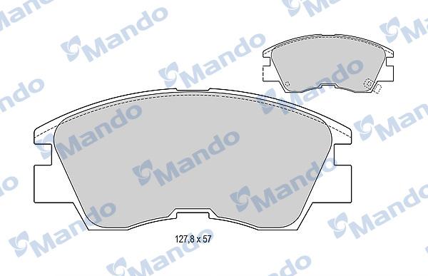 Mando MBF015006 - Fren Balata Seti, Diskli Fren parcadolu.com