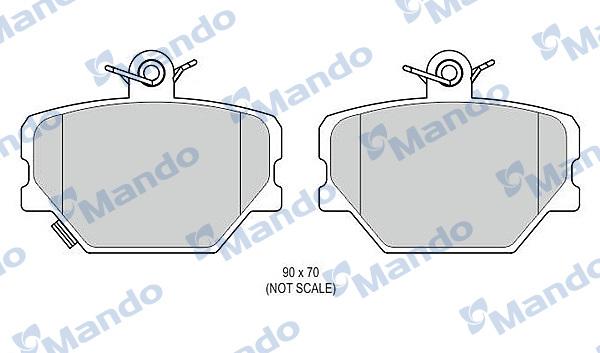 Mando MBF015813 - Fren Balata Seti, Diskli Fren parcadolu.com