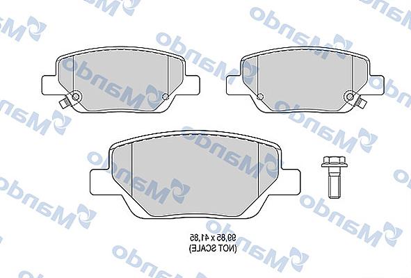 Mando MBF015301 - Fren Balata Seti, Diskli Fren parcadolu.com