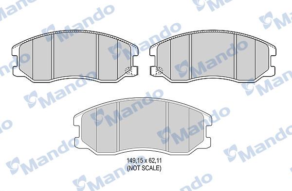 Mando MBF015339 - Fren Balata Seti, Diskli Fren parcadolu.com