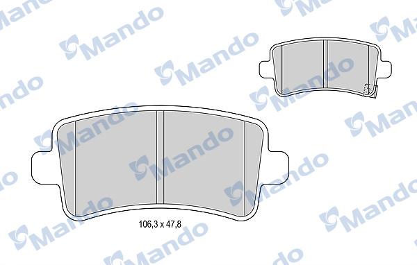 Mando MBF015258 - Fren Balata Seti, Diskli Fren parcadolu.com