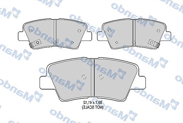 Mando MBF015263 - Fren Balata Seti, Diskli Fren parcadolu.com