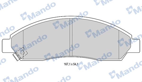 Mando MBF015262 - Fren Balata Seti, Diskli Fren parcadolu.com