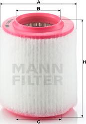 Mann-Filter C 1652/2 - HAVA FILTRESI AUDI  A8 4.2 TDI QUATTRO 05-10 parcadolu.com