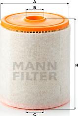 Mann-Filter C 16 005 - HAVA FILTRESI  AUDI   A6 3.0TDI 2010- - A7 3.0TDI 2010-  parcadolu.com
