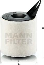Mann-Filter C 1370 - HAVA FILITRESI  BMW N45 - E87-E90  1.16-3.16  parcadolu.com