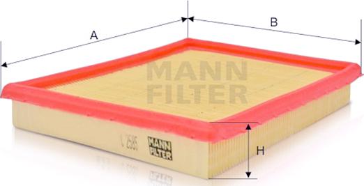 Mann-Filter C 2585 - Hava Filtresi parcadolu.com