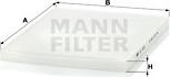 Mann-Filter CU 3059 - Filtre, kabin havası parcadolu.com