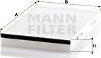 Mann-Filter CU 3054 - Filtre, kabin havası parcadolu.com