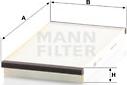 Mann-Filter CU3020 - Filtre, kabin havası parcadolu.com