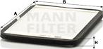 Mann-Filter CU 2424 - Filtre, kabin havası parcadolu.com