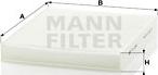 Mann-Filter CU 2545 - Filtre, kabin havası parcadolu.com