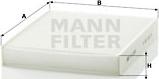 Mann-Filter CU2559 - Filtre, kabin havası parcadolu.com