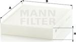 Mann-Filter CU 25 001 - Filtre, kabin havası parcadolu.com