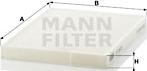 Mann-Filter CU 2620 - Filtre, kabin havası parcadolu.com