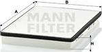 Mann-Filter CU 2672 - Filtre, kabin havası parcadolu.com