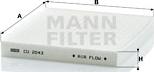 Mann-Filter CU2043 - Filtre, kabin havası parcadolu.com