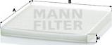 Mann-Filter CU2131 - Filtre, kabin havası parcadolu.com