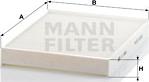 Mann-Filter CU 2842 - Filtre, kabin havası parcadolu.com