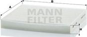 Mann-Filter CU2362 - Filtre, kabin havası parcadolu.com