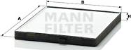 Mann-Filter CU2330 - Filtre, kabin havası parcadolu.com