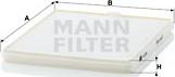 Mann-Filter CU2326 - Filtre, kabin havası parcadolu.com