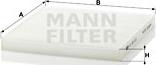 Mann-Filter CU 22 010 - Filtre, kabin havası parcadolu.com