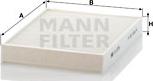 Mann-Filter CU2736-2 - Filtre, kabin havası parcadolu.com