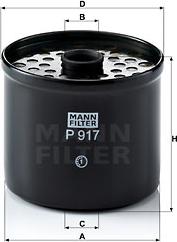 Mann-Filter P 917 x - Yakıt Filtresi parcadolu.com