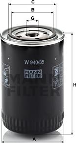 Mann-Filter W 940/35 - Yağ filtresi parcadolu.com