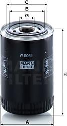 Mann-Filter W 9069 - YAG FILTRESI  MITSUBISHI CANTER  parcadolu.com