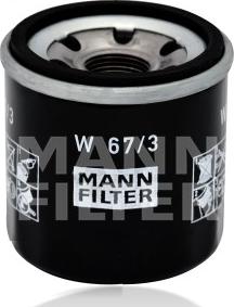 Mann-Filter W 67/3 - Yağ filtresi parcadolu.com