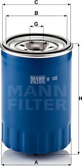 Mann-Filter W 1035 - Yağ filtresi parcadolu.com