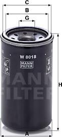 Mann-Filter W 8018 - Yağ filtresi parcadolu.com