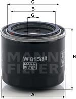 Mann-Filter W 815/80 - Yağ filtresi parcadolu.com
